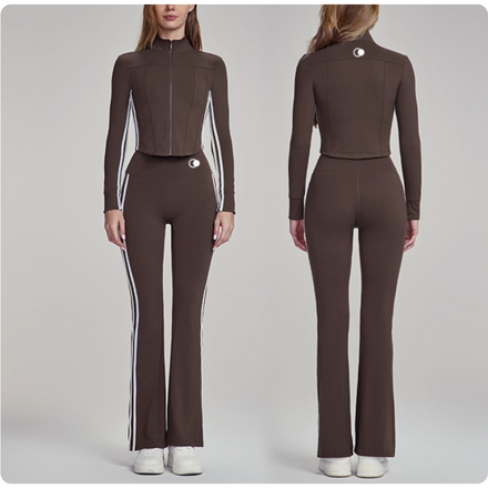 Lunar Stripe Performance Set (Brown)