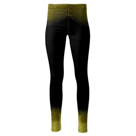 Yellow Moon High-rise Leggings - Royal Numen