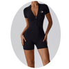 Lunar Lounge Short Sleeve Jumpsuit (Black)