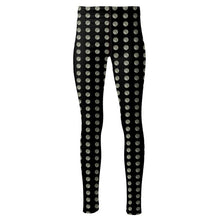  Gray Moon Pattern High-rise Leggings -  Royal Numen