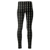 Gray Moon Pattern High-rise Leggings -  Royal Numen