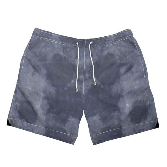 Gray Moon Crater Swim Short -  Royal Numen