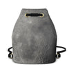 Gray Moon Drawstring Bucket Backpack -  Royal Numen