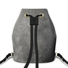 Gray Moon Drawstring Bucket Backpack -  Royal Numen