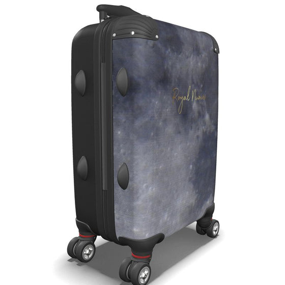 Gray Moon Crater Suitcase -  Royal Numen