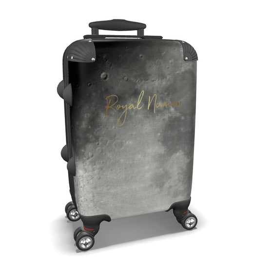 Gray Moon Crater Suitcase -  Royal Numen