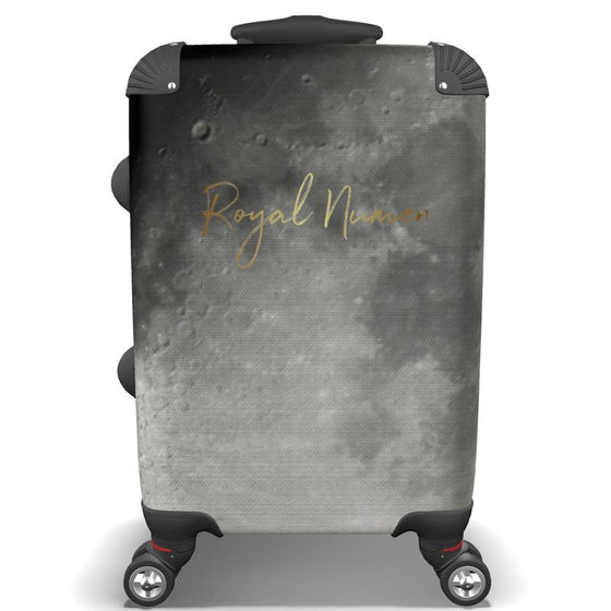 Gray Moon Crater Suitcase -  Royal Numen