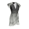 Gray Moon Silk Dress