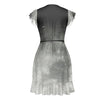 Gray Moon Silk Dress