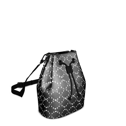 Moon Phases Motif Bucket Bag