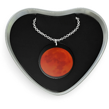  Red Moon Sterling Silver Necklace