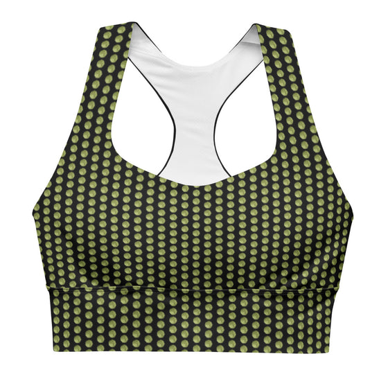 Yellow Moon Polka Dot Sport Bra