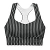 Gray Moon Polka Dot Sport Bra