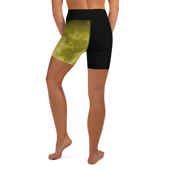 Yellow Moon Biker Shorts