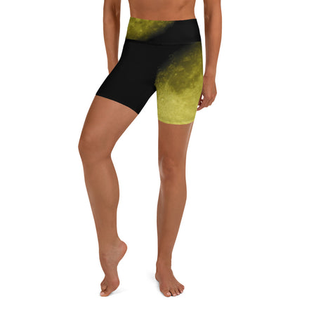 Shorts biker de luna amarilla