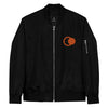 Moon Phase Bomber Jacket - (Orange/Black)